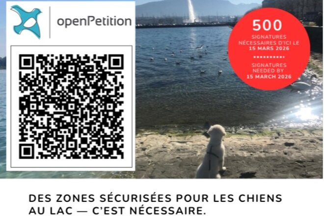 請願書 Le lac pour toutes et tous : cohabitation responsable incluant les chiens à Genève の画像