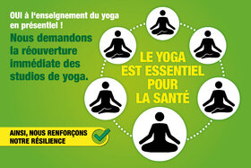 Малюнок петиції:Le yoga présente un « intérêt direct pour la santé »