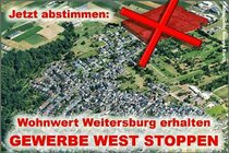 Lebenswertes Weitersburg: Gewerbegebiet West stoppen!