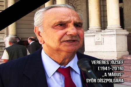 Picture of the petition:Legyen Győrben közterület elnevezve a nemrég elhunyt "Mágusról", Verebes Józsefről!