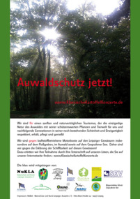 Foto e peticionit:Leipziger Auwaldschutz jetzt!