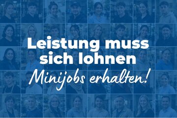 Bild der Petition Leistung muss sich lohnen – Minijobs erhalten