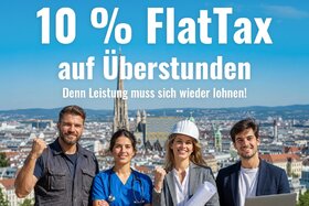 Image of the petition: Leistung muss sich wieder lohnen – 10 % FlatTax auf Überstunden - jetzt!