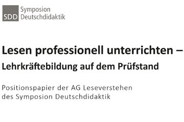 Imagem da petição Lesen professionell unterrichten – Lehrkräftebildung auf dem Prüfstand
