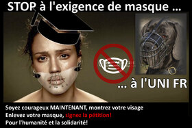 Obrázek petice:Libération immédiate de l'exigence de masque dans toutes les situations à l'Université de Fribourg