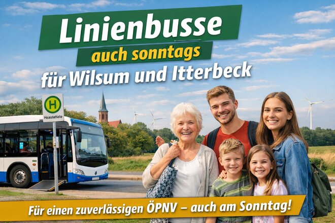 Beeld van die petisie Linienbusse auch sonntags für Wilsum und Itterbeck
