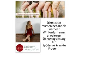 Bild der Petition: #Lipödem: Umfassende Übergangslösung aller Stadien der chronischen Schmerzerkrankung Lipödem!