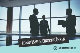 Bild der Petition: Lobbyismus-Regulierung