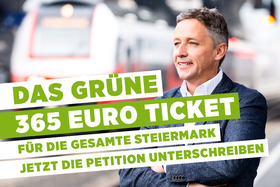 Bild der Petition: Machen wir die Steiermark mit dem 365 Euro Ticket zur Nr. 1 beim öffentlichen Verkehr