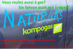 Bild der Petition: Maintien des stations à gaz GNC dans le Ct. de Fribourg - Erhalt der CNG-Tankstellen im Kt. Freiburg