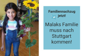 Bild der Petition: Malaks Familie muss nach Stuttgart kommen!