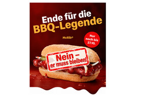 Bild der Petition: McDonald's - Behaltet den McRib im Programm