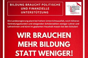 Picture of the petition:Mehr Bildung und mehr Haushaltsmittel für Schulbildung in Brandenburg