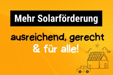 Bild der Petition Mehr Fördermittel für Solaranlagen und Elektromobilität bereitstellen!