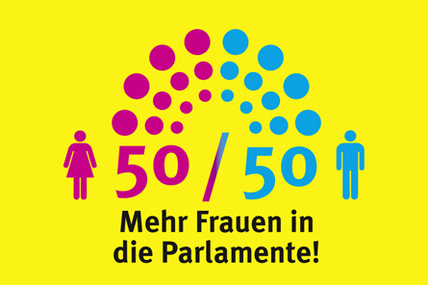 Kép a petícióról:Mehr Frauen in die Parlamente!