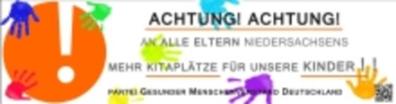 Малюнок петиції:Mehr KiTaplätze in Niedersachsen