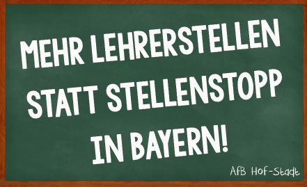 Bild der Petition: Mehr Lehrerstellen statt Stellenstopp in Bayern!