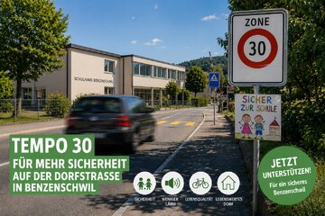 Bild der Petition Mehr Sicherheit auf dem Schulweg Benzenschwil 5636