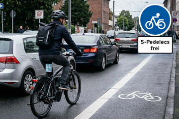 Bild der Petition Mehr Sicherheit für S-Pedelecs: Radfahrstreifen freigeben statt gefährlicher Mischverkehr