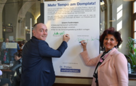 Bild der Petition: Mehr Tempo am Domplatz!