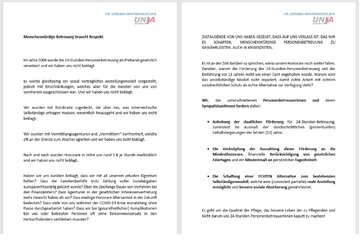 Image of the petition Menschenwürdige Betreuung braucht Respekt