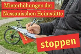 Slika peticije:Mieterhöhungen bei der Nassauischen Heimstätte stoppen