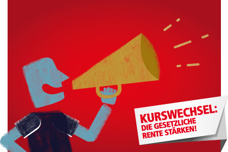 Малюнок петиції:Mit deiner Stimme den Renten-Sinkflug stoppen!