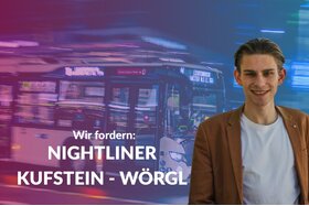 Image of the petition: Mobilität in Kufstein: Nightliner im Bezirk Kufstein ermöglichen!