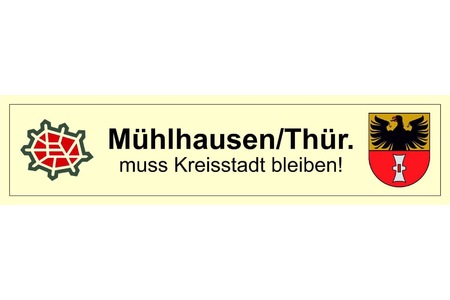 Foto e peticionit:Mühlhausen muss Kreisstadt bleiben!