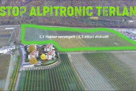 Bild på petitionen:Nein! Idustriebetrieb Alpitronic in Terlan - No! Ditta Alpitronic a Terlano