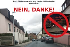 Bild der Petition: NEIN zu den Parkmarkierungen in der Mühlstraße, Hösbach!