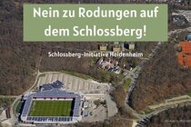 Nein zu Rodungen auf dem Schlossberg Heidenheim!
