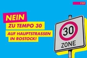 Bild der Petition: „NEIN zu Tempo 30 auf Hauptverkehrsstraßen in Rostock“