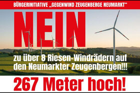 Bild av namninsamlingen: NEIN zu 8 Riesen-Windrädern und mehr auf den Neumarkter Zeugenbergen!!!