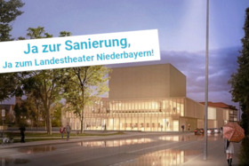 Малюнок петиції:NEIN ZUM AUS für das Landestheater Niederbayern! JA zur Sanierung!