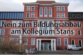 Pilt petitsioonist:Nein zum Bildungsabbau am Kollegi Stans