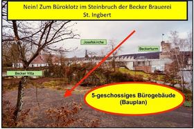 Bild der Petition: Nein! Zum Büroklotz im Steinbruch der Becker Brauerei St. Ingbert