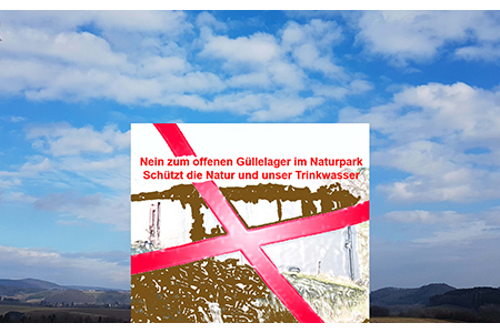 Bild der Petition: Nein - zum offenen Güllelager im Naturpark Saar-Hunsrück. Schützt die Natur und unser Trinkwasser