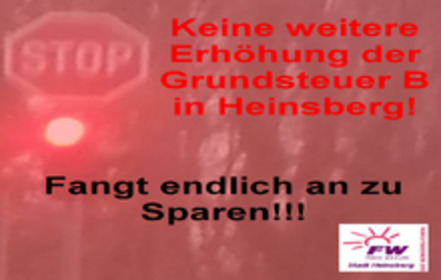 Slika peticije:Nein zur Erhöhung der Grundsteuer B von 460 auf 500 Punkte in 52525 Heinsberg!