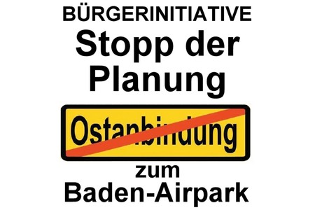 Bild der Petition: Nein zur "Ostanbindung" des "Baden-Airpark" an  die Autobahn (A5) und ja zur "Nordanbindung"