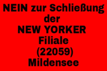 Bild der Petition: NEIN zur Schließung der New Yorker Filiale 22059 in Mildensee (Kaufland Center)