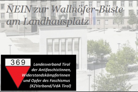 Foto da petição:NEIN zur Wallnöfer-Büste am Landhausplatz