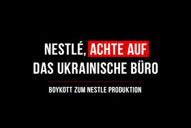 Bilde av begjæringen:Nestlé, achte auf das ukrainische Büro