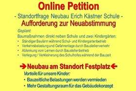 Bild der Petition: Neuabstimmung zur Standortfrage Neubau Erich Kästner Schule / KiGa St. Theresia in Graben-Neudorf