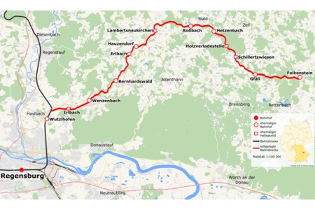 Slika peticije Neubau der Eisenbahntrasse Regensburg - Falkenstein