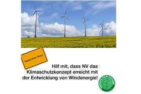 Bild der Petition: Neukirchen-Vluyn soll sein Klimaschutzkonzept erreichen! ->Jetzt  genehmigte Windräder bauen.