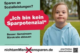Bild der Petition: Nicht am Menschen sparen – Bürokratie im Sozialbereich abbauen!