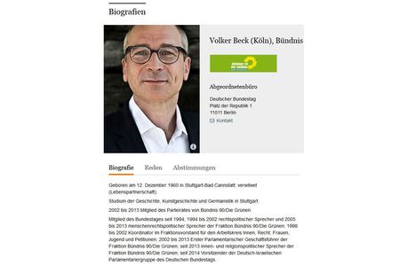 Bild der Petition Niederlegung des Bundestagsmandats von Volker Beck (Bündnis 90/Die Grünen) aufgrund Drogeneinnahme