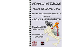 Image of the petition: NO all'attuazione dello Statuto speciale della Regione FVG in materia d'istruzione non universitaria