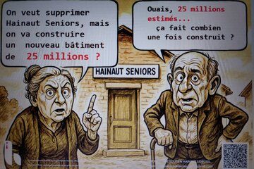 Immagine della petizione NON à la suppression des antennes d’Hainaut Seniors Mouscron, Tournai, Mons, La Louvière, Charleroi.